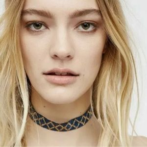 Free People Oasis Metallic Bead Choker
